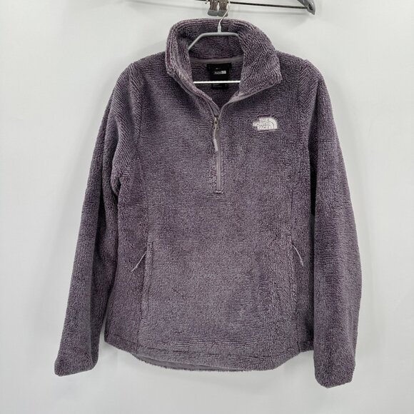 The North Face Osito Quarter Zip Fleece Pullover Sweatshirt size S in Purple - Picture 1 of 10